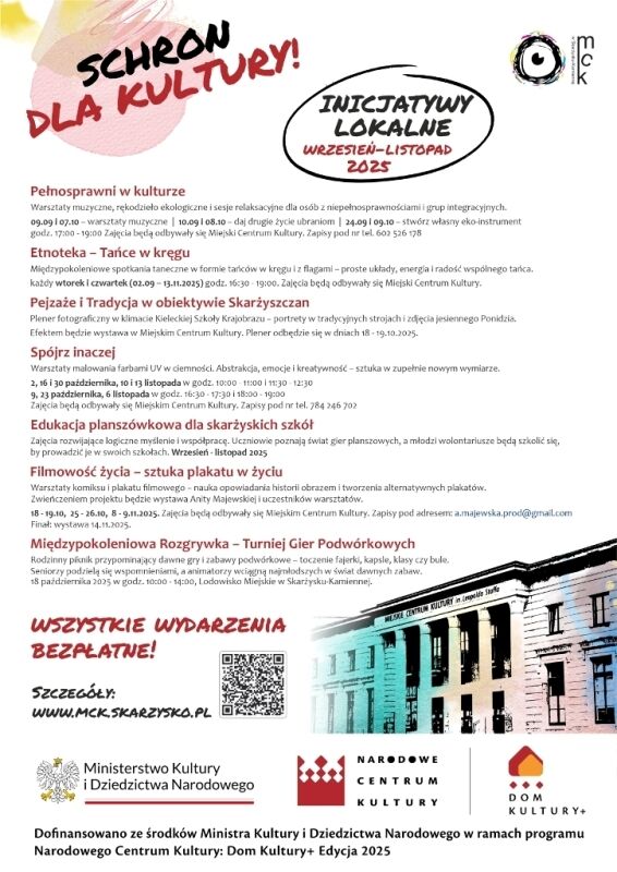 Inicjatywy Lokalne 2025 – „Schron dla Kultury
