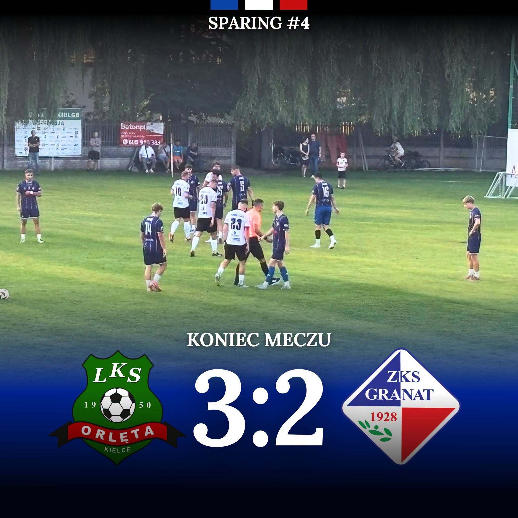 Granat przegrał z Orlętami Kielce w czwartym meczu kontrolnym