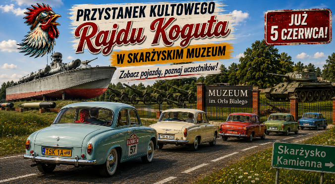 10. Jubileuszowy Rajd Koguta z przystankiem w skarżyskim muzeum