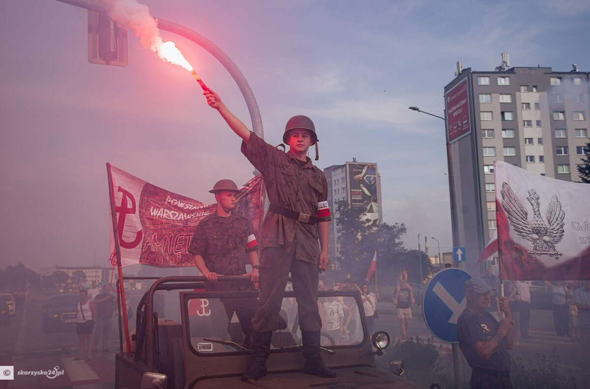Mieszkańcy Skarżyska-Kamiennej oddali hołd Bohaterom Powstania Warszawskiego