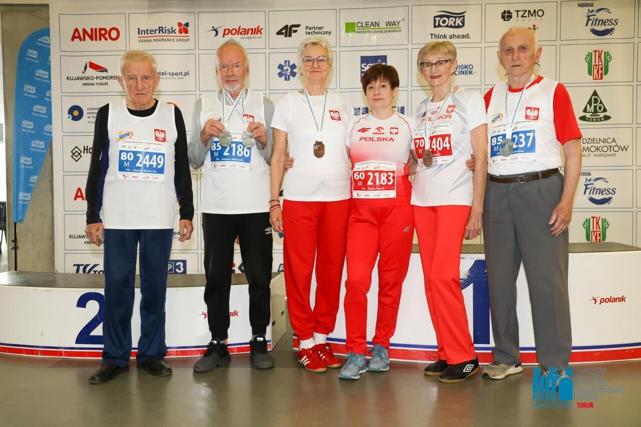 Medalowy sukces naszych lekkoatletów masters na Halowych Mistrzostwach Europy w Toruniu
