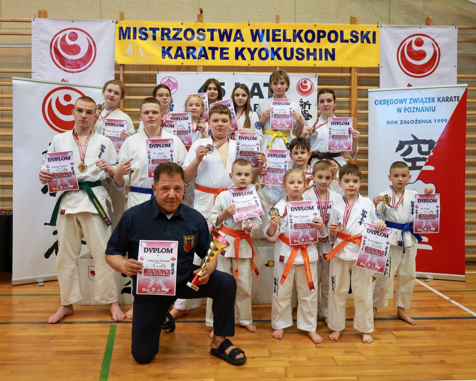 Skarżyski Klub Sportów Walki„Kyokushin-Karate” Zaborek-Team trzecią drużyna na Mistrzostwach Wielkopolski w Karate - Kyokushin 