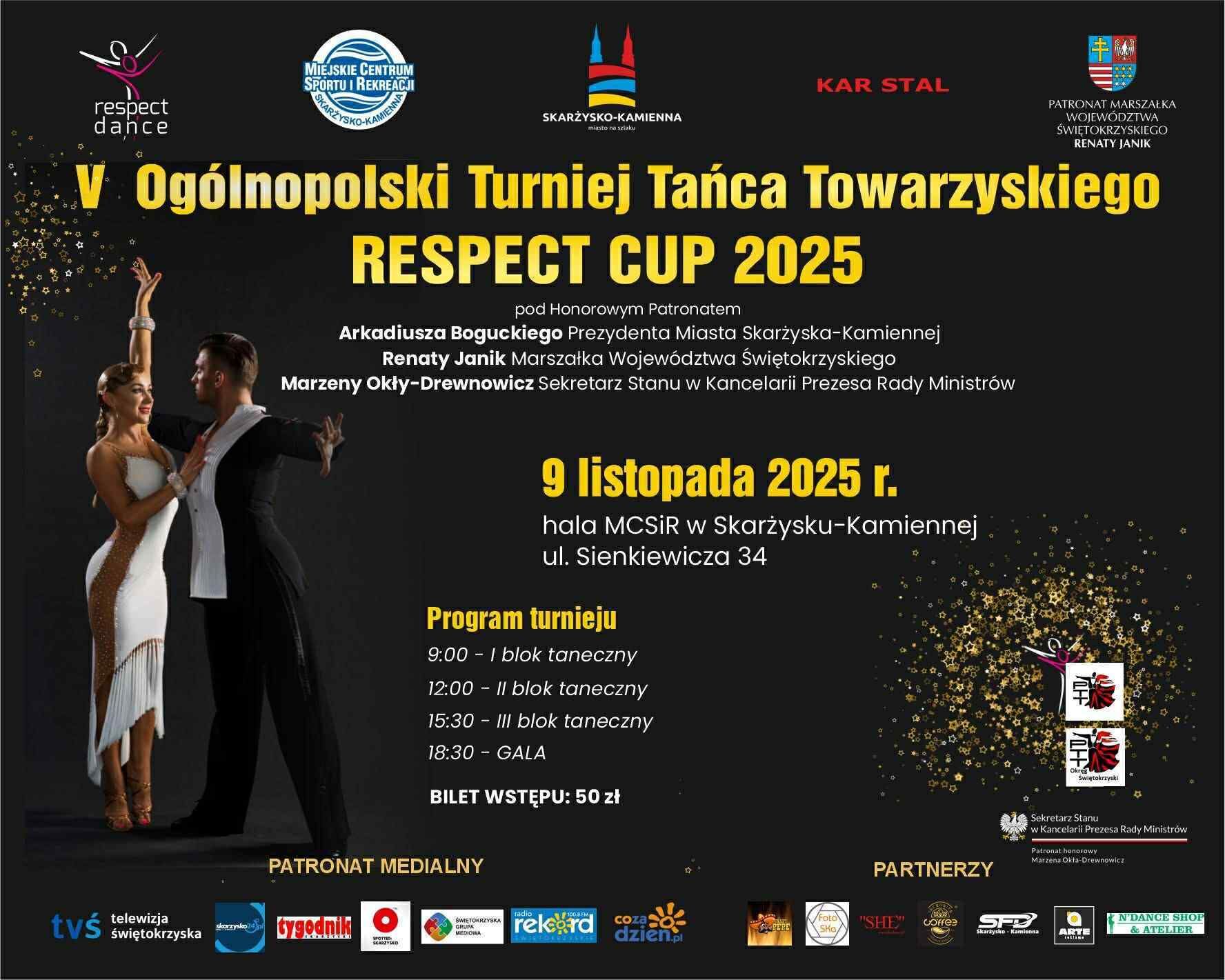 V Ogólnopolski Turniej Tańca Towarzyskiego - RESPECT CUP 2025 