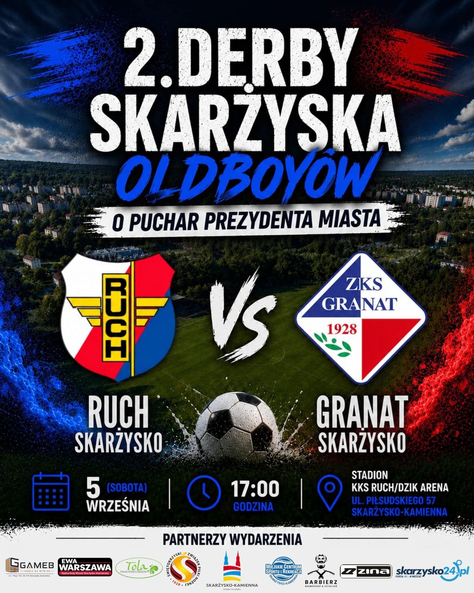 II Derby Skarżyska Oldboys już 5 września. Ruch i Granat znów spotkają się na boisku